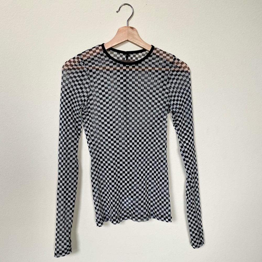 Enza Costa Mesh Blouse